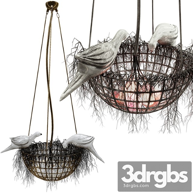 Bird Nest Pendant Light