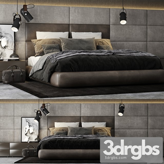 Poliform dream bed headboard 2