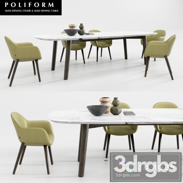 Poliform Mad Dining Table Chair 2