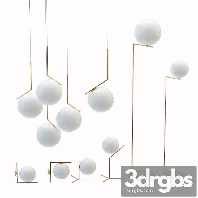 Flos ic lights set gold