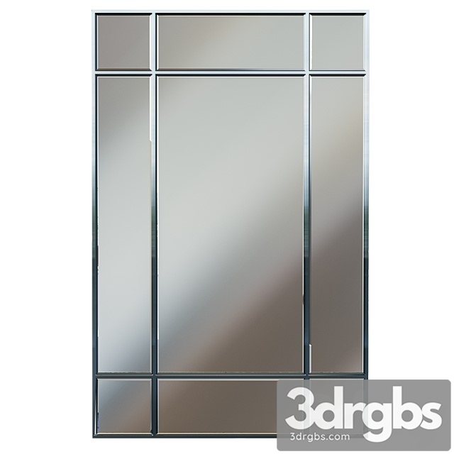 Rectangular Mirror In Chrome Frame KFG048