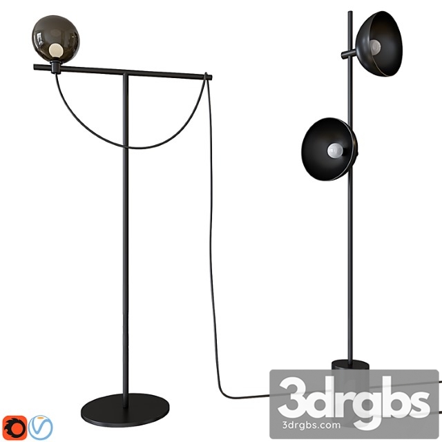 Handvärk studio floor lamp globe floor lamp