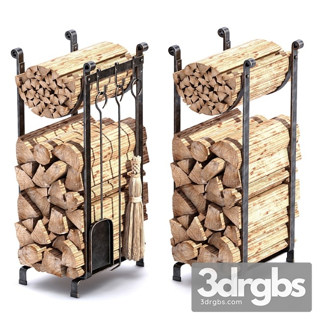 Accessories enclume hearth log rack