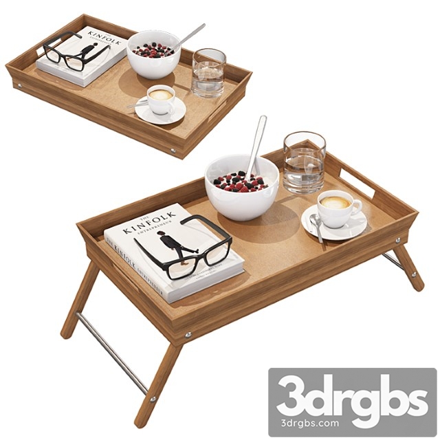 Breakfast bed tray