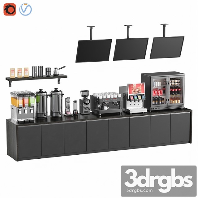 Cafe equipment set 4