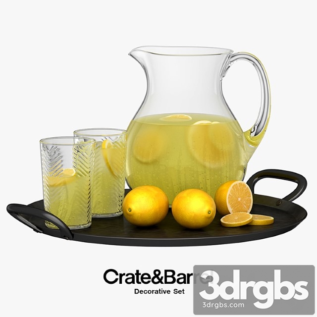 Crate & barrel - decorative set