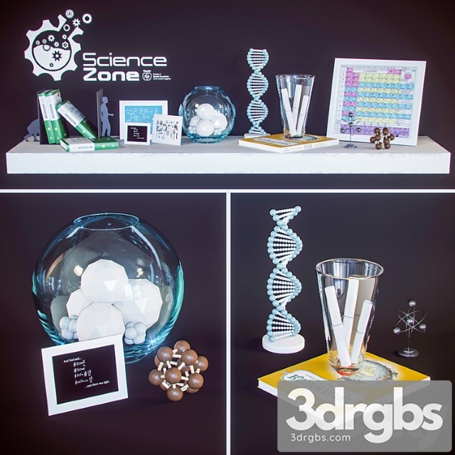 Decorative set Decor science set 01