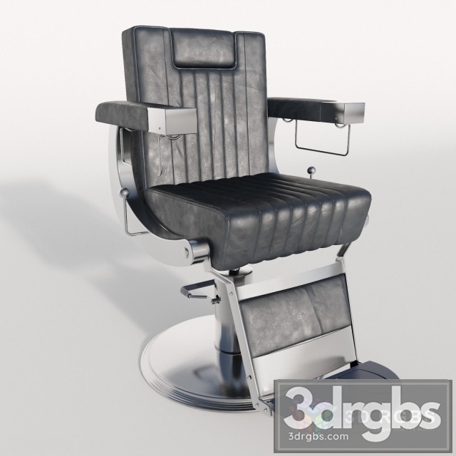 Barber Leather Black Chair