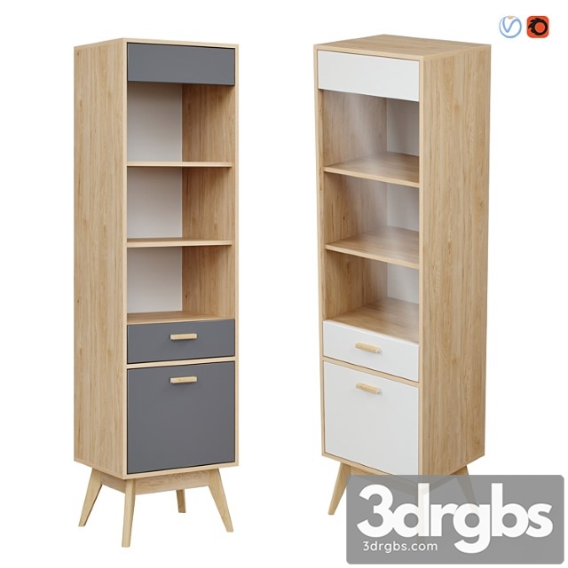 Skandica - horten (nordic scandi) cabinet showcase