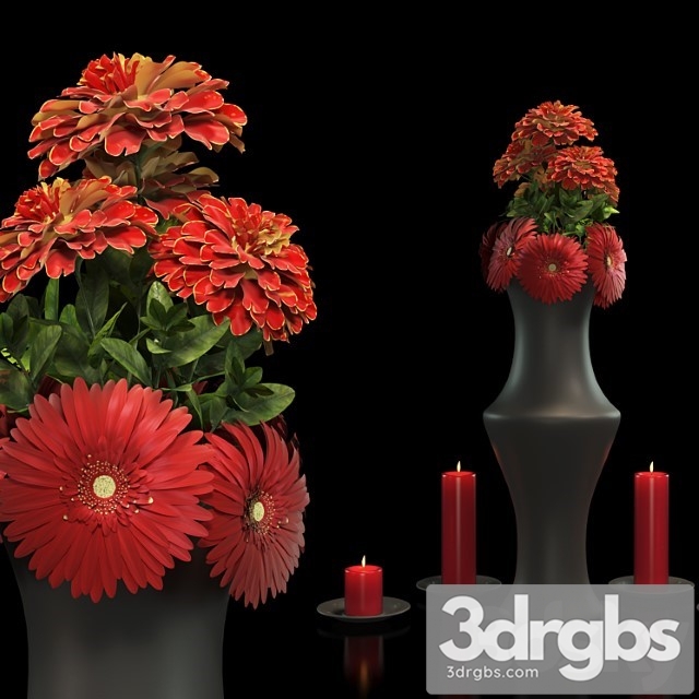 Flower Bouquet Red