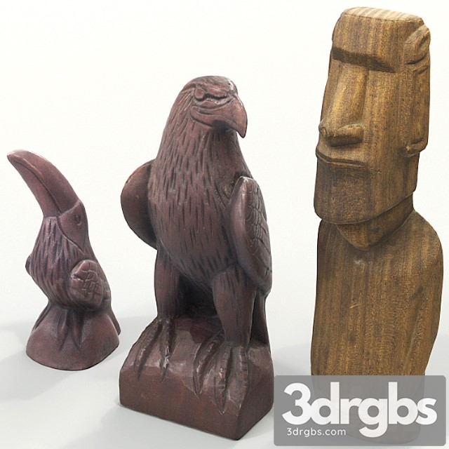 Wooden statuettes