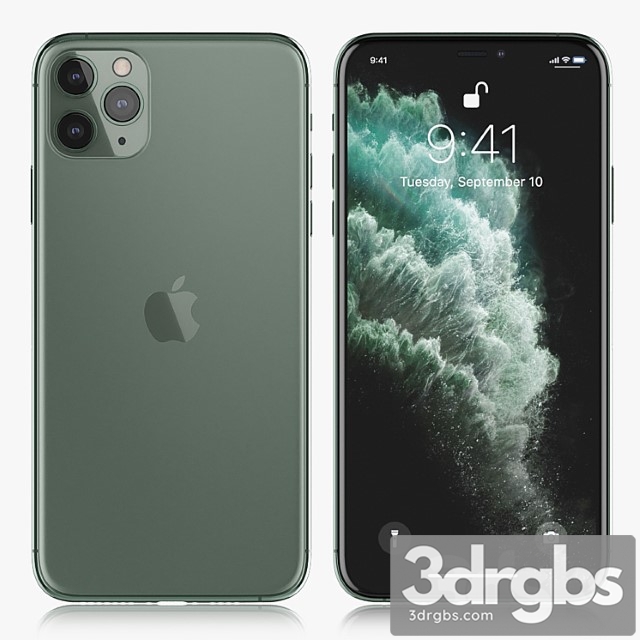 Apple iphone 11 pro max midnight green 2