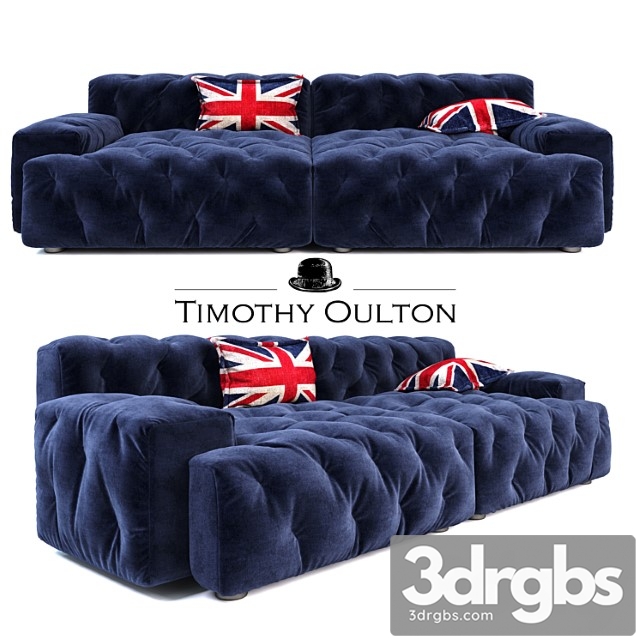 Timothy Oulton Pincushion Sectional Sofa