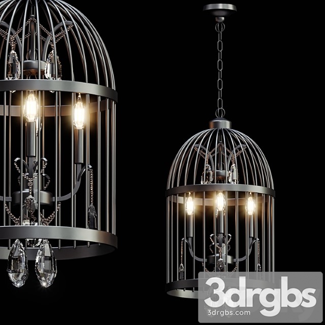 Beautiful bird cage chandelier