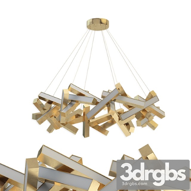 Chaos 31-light led geometric pendant