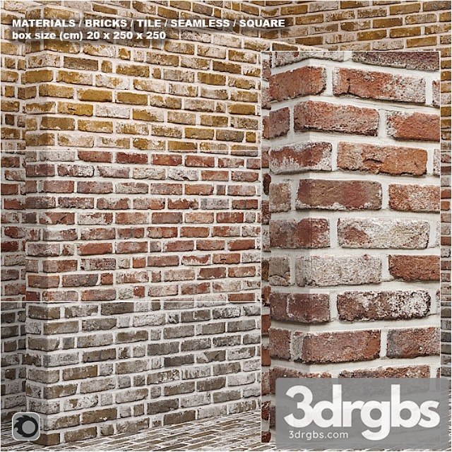 Material Seamless Brick Tile Set 9