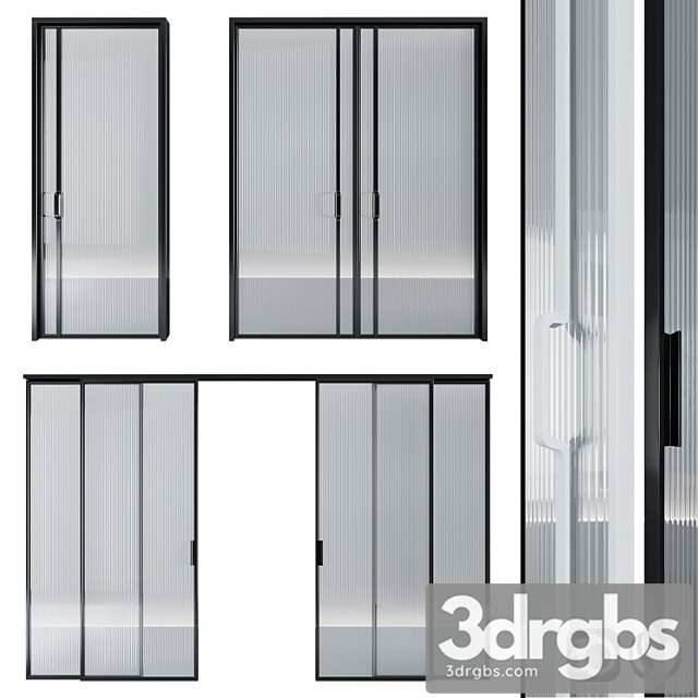 Glass door pocket and swing system