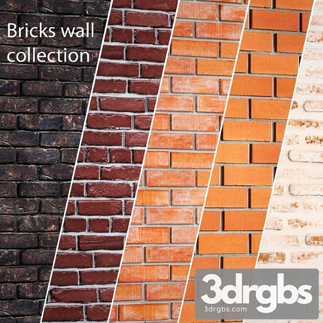 Brick Wall Collection 2 Wall Decor Brick Masonry Clinker Decorative Brown Loft Panel Stone Masonry