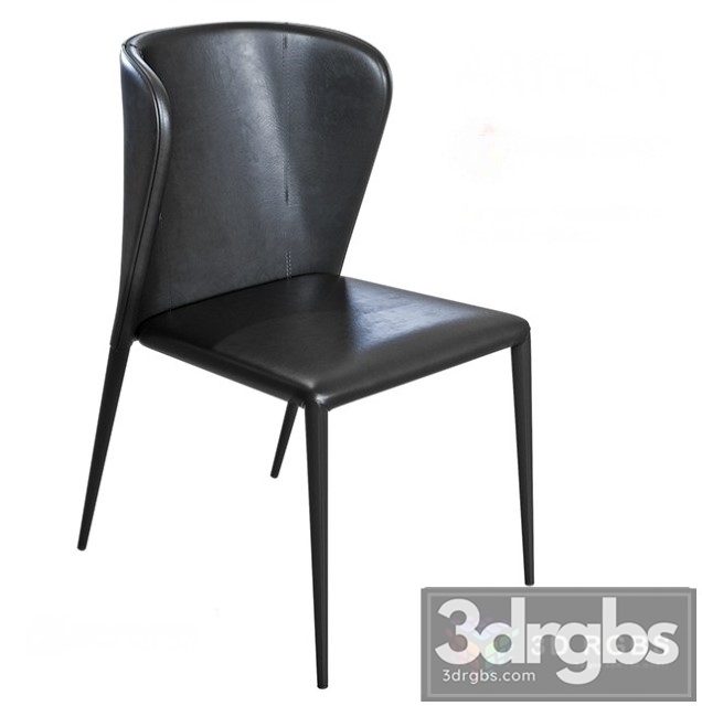 Arthur Leather Black Chair