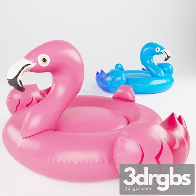 Swimming Flamingo