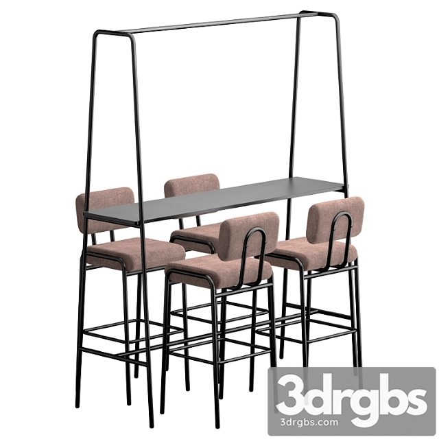 Cosmo bar stool and table 2