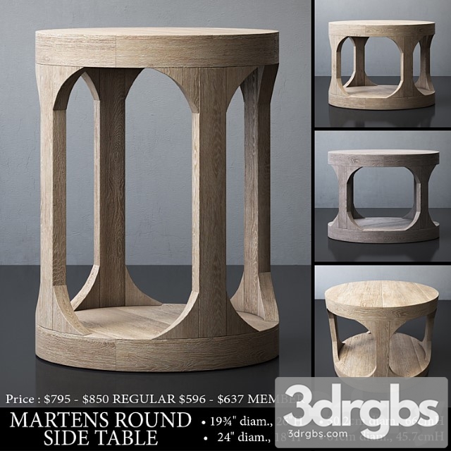Martens round side table 2