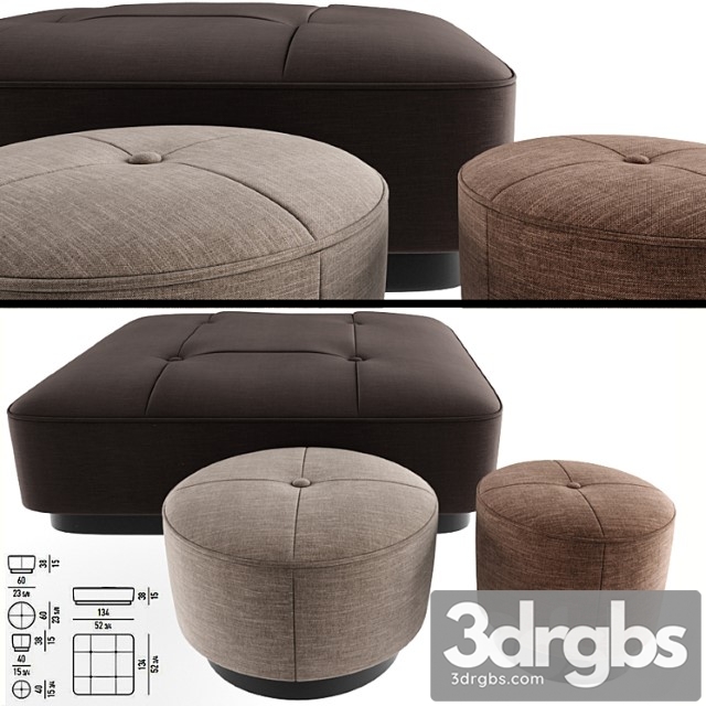 Minnoti jacques poufs fabric 2