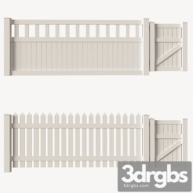 Set of pvc fences + wicket