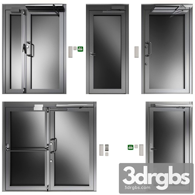 Metal Hinged Fire Doors Metal Swinging Fire Doors 7