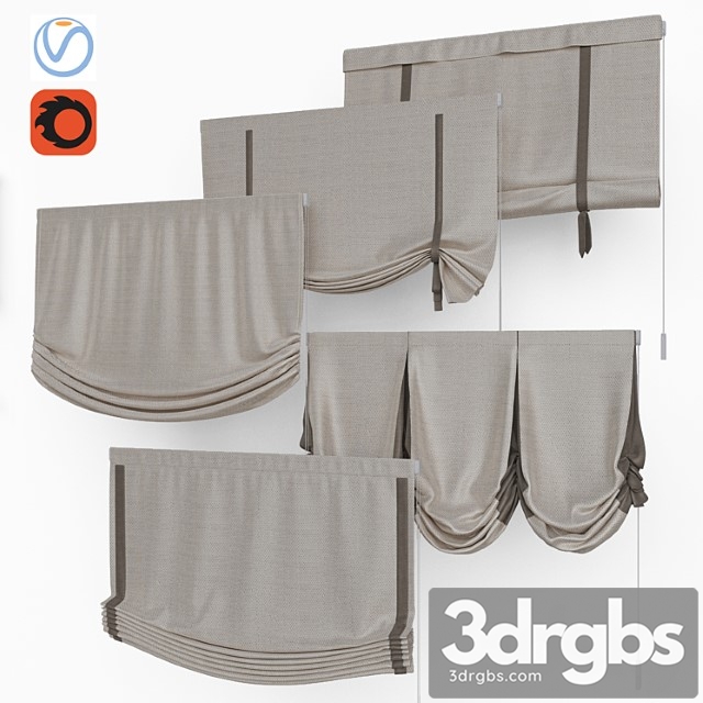 Set of roman blinds 9