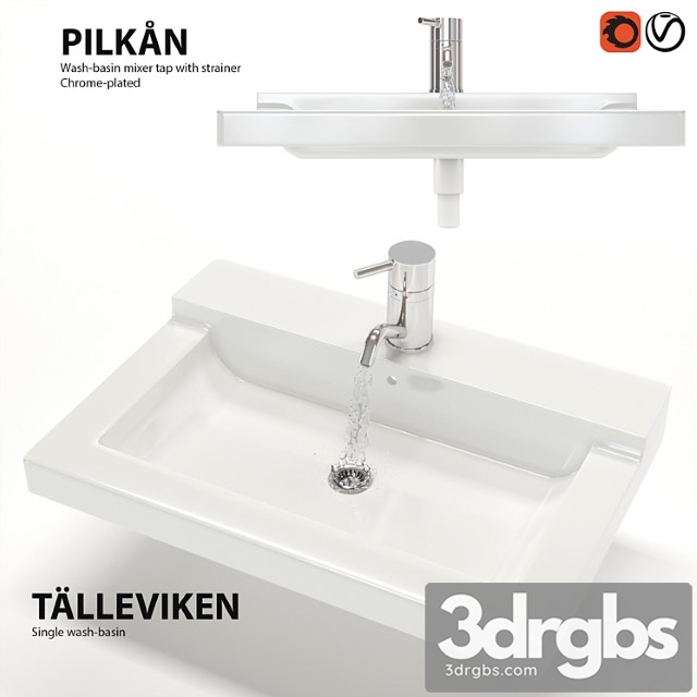 Mixer and sink telleviken and pilkon