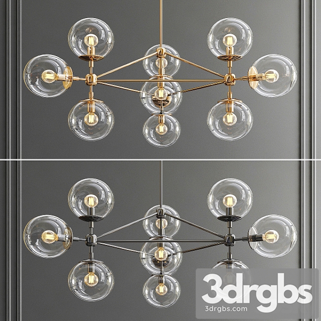 Modo 10 Bulb Chandelier