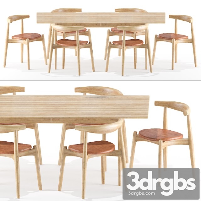 Table chair set 06 2