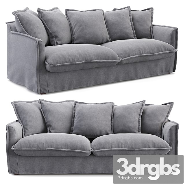 Livingston sofa charcoal gray 2