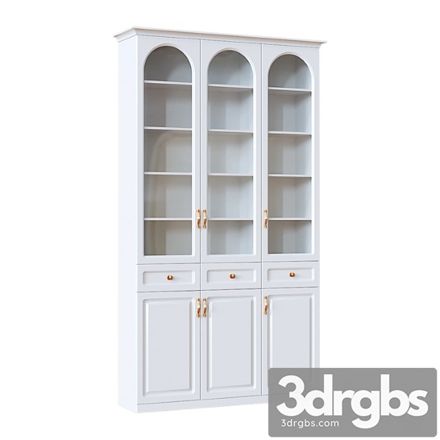 Bookcase classic 2 white