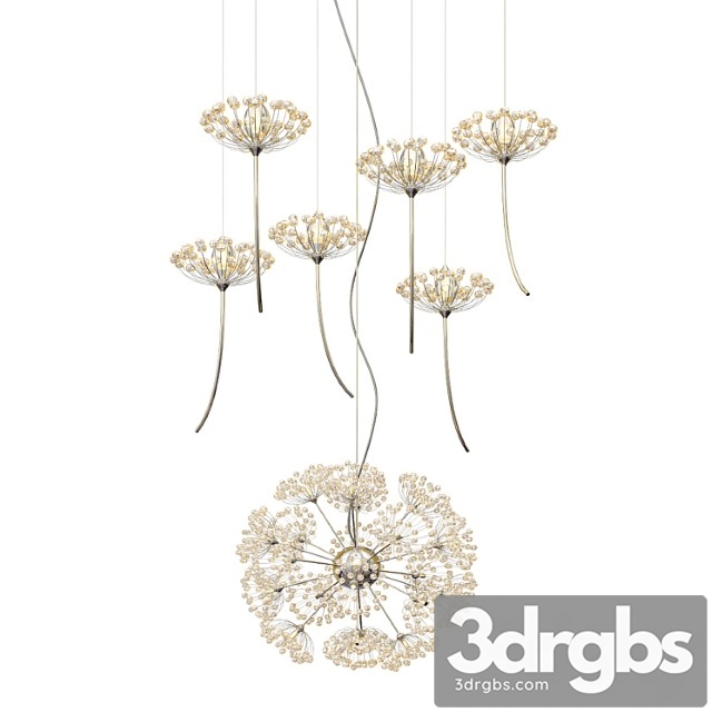 Crystal Dandelion Chandelier Northern European Style 2