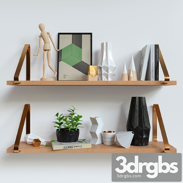 Decorative set Set with shelves