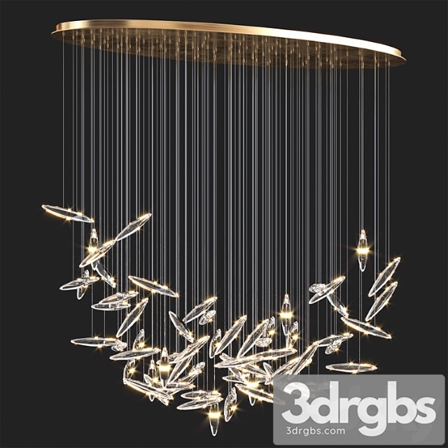 Ocher Moonlight Chandelier