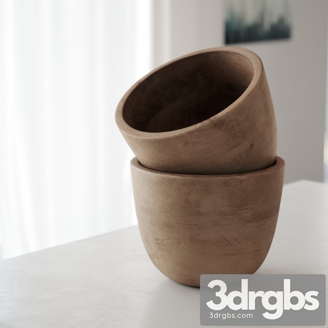 Wooden Pot 01