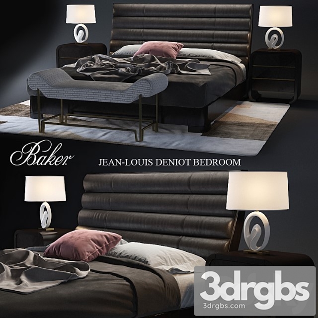 Baker Tashmarine Bed King V Ray Corona