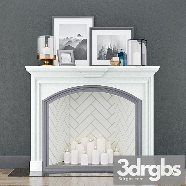 Fireplace with decor