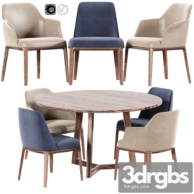 Poliform sophie and grace dining set_2 2