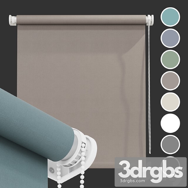 Roller blind in 8 colors