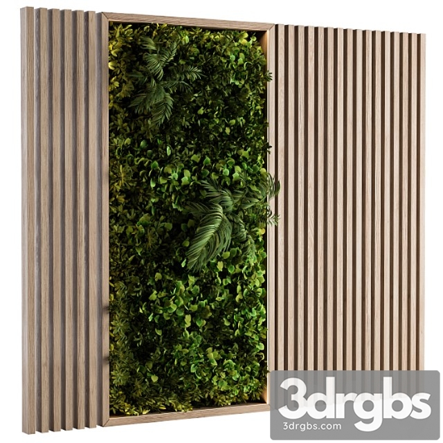 Wooden vertical garden - wall decor