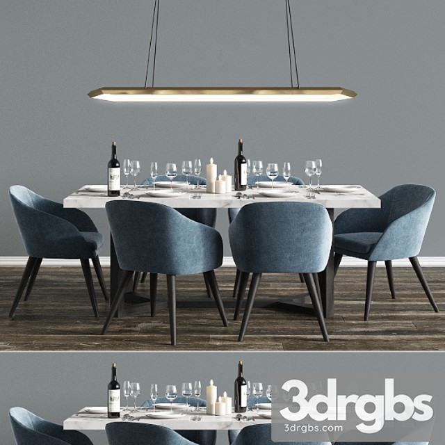 Modern dinning set 5 2