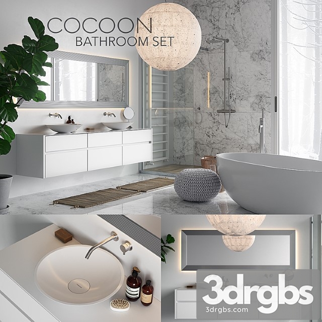 Cocoon Bathroom Set