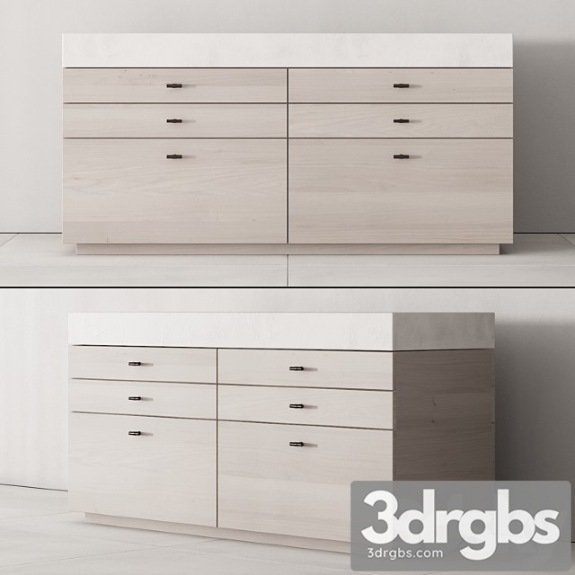 173 Cabinet Furniture 04 Minimal Wardrobe Kit P02 Island