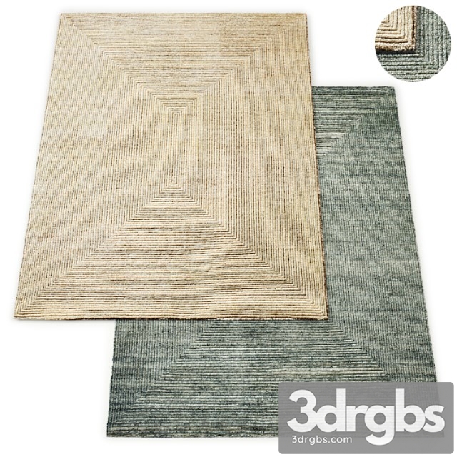 Ellipse Hand Knotted Wool Rug RH Collection