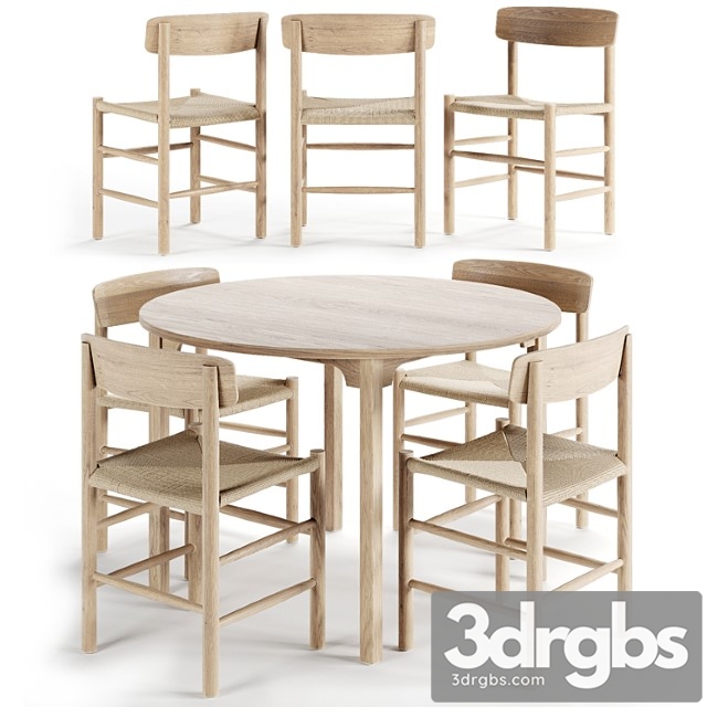Ave Borge Mogensen Shaker Chair Dining Table