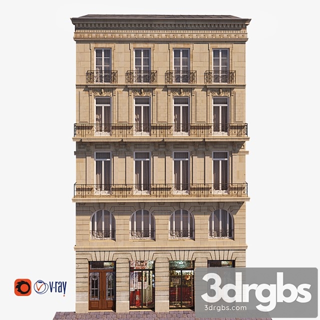 Building Facade For Background 9